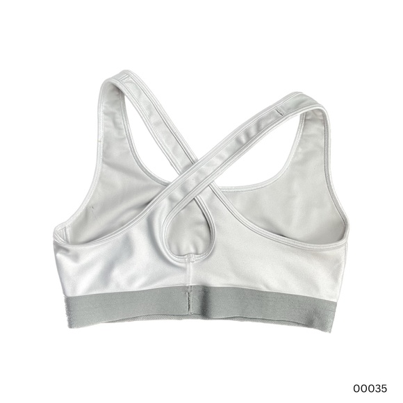 Under Armour Compression Sports Bra (Women's) (L) (White) - Picture 2 of 4